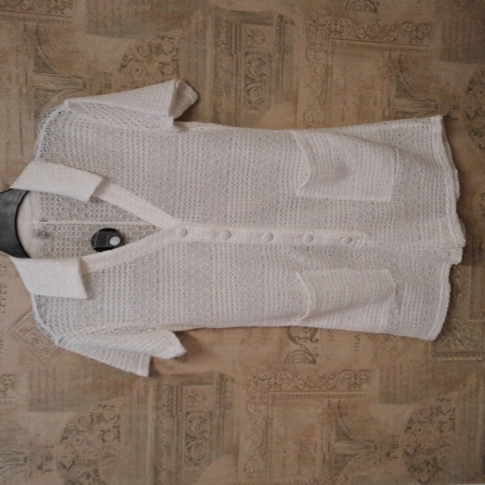 Lulu's White Knit Short-Sleeve Romper